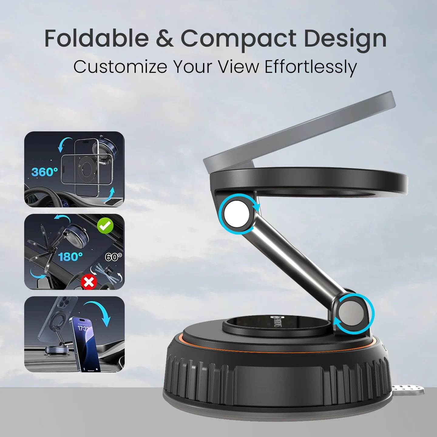 Hold Y – Magnetic Phone Holder with 360° Adjustable Viewing - Image 2