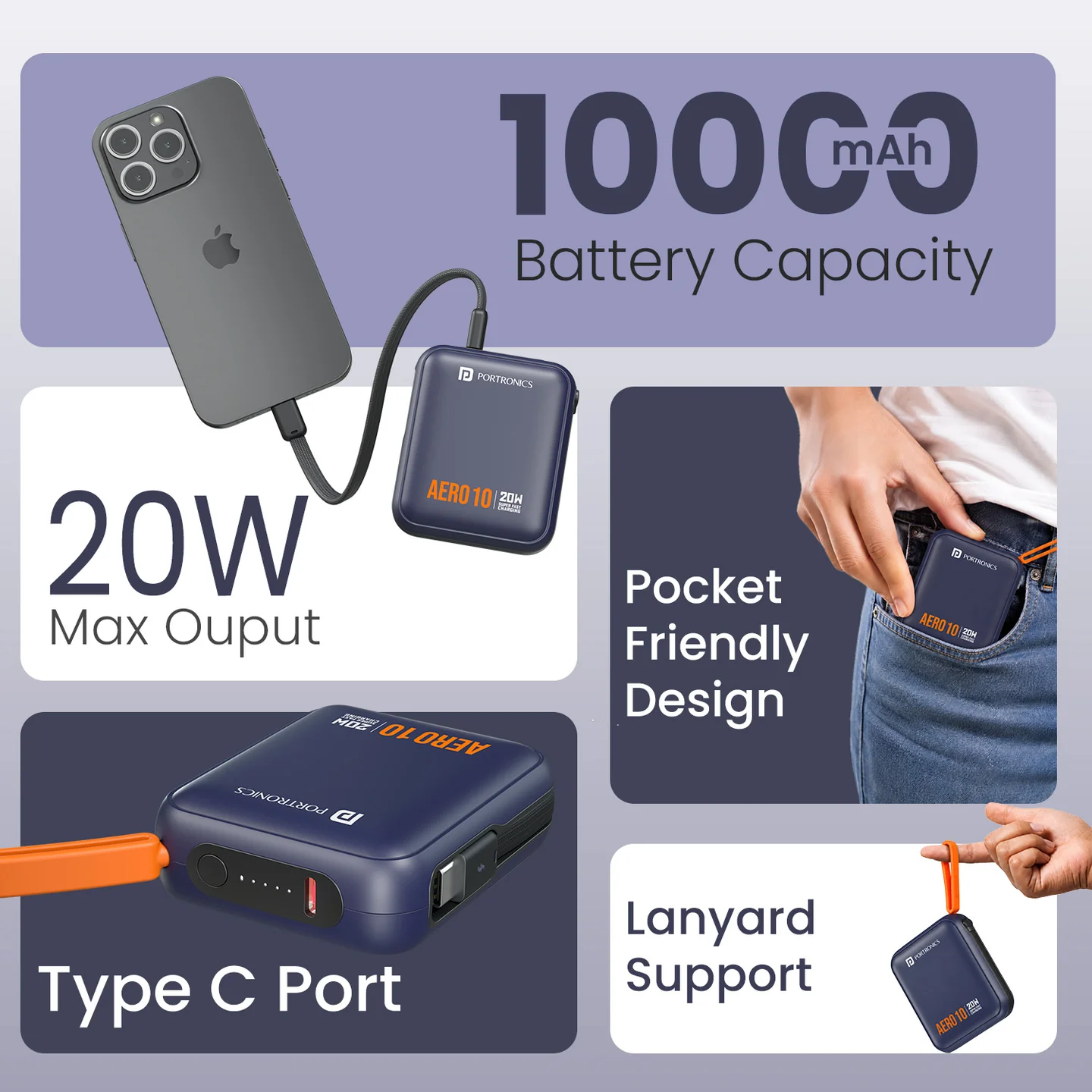 Aero 10 – Compact 10000mAh Power Bank - Image 3